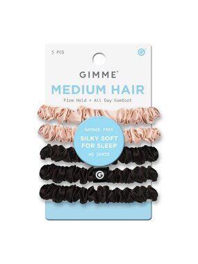 Gimme Beauty Medium Hair Elastics, Blonde & Black, 5 Ct | CVS